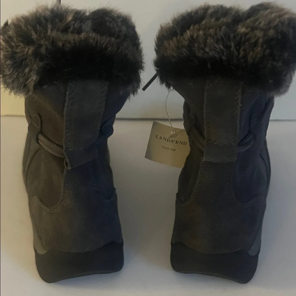 Lands’ End‎ Women's Powder belle Bootie Faux Fur-Lined Boots